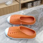 SKECHERS FLEX CASUAL SHOE-ORANGE/WHITE