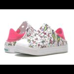 SKECHERS FLEX CASUAL SHOE- WHITE/PINK-UNICORN DESIGN