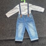 primark 2 pieces boys(shirt,jean and suspender set)