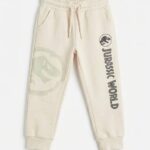 Cream jurassic world joggers