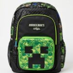 SMIGGLES BLACK AND GREEN MINECRAFT BACKPACK (5733730