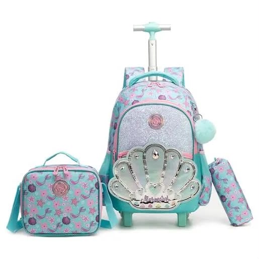 1784303492_crown.jpeg JASMINESTAR MERMAID 3-in-1 TROLLEY BAG - Image 1
