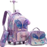 JASMINESTAR PURPLE BUTTERLY 3-in-1 TROLLEY BAG