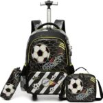 JASMINE STAR SOCCER 3-IN-1 BLACK TROLLEY BAG