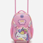 GLOSSY BIRD GOOD DAY PINK TROLLEY/PURSE BAG