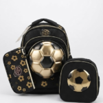 GLOSSY BIRD BACKPACK (GB5243)-BLACK & GOLD