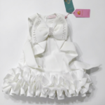 DESSY GIRL WHITE BOWTIE GOWN