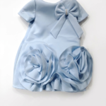 DESSY GIRL BLUE BOWTIE GOWN
