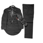 KIDS PREMIUM BLACK SUIT WITH BLACK CUMMERBUND (A209)