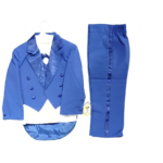 5PCS ROYAL BLUE TUXEDOS WITH FLOWERY DESIGN